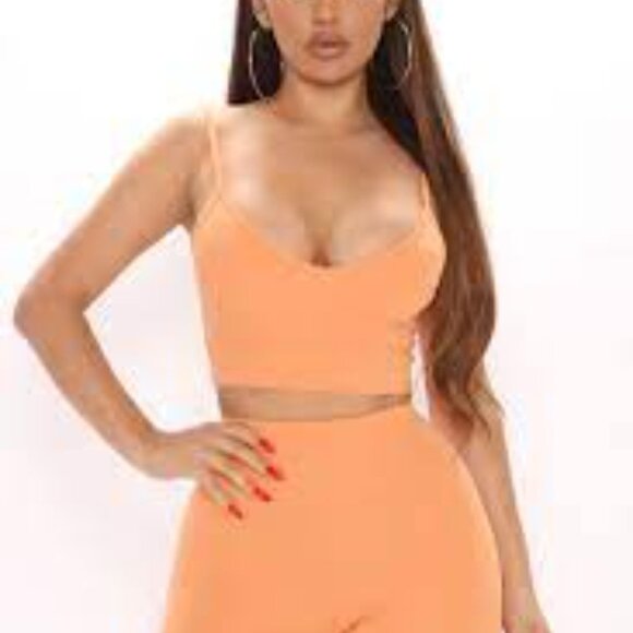 Fashion Nova Tops - FASHION NOVA Follow Through Biker Short Set XS NWT